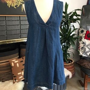 Denim mini dress